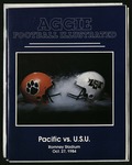 October 27, 1984 Football Program, UOP vs. Utah State University