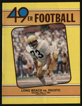 November 3, 1984 Football Program, UOP vs Cal State Long Beach