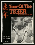 October 4, 1986 Football Program, UOP vs. UC Davis