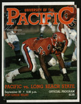September 30, 1989 Football Program, UOP vs. Long Beach State