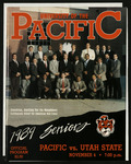 November 4, 1989 Football Program, UOP vs. Utah State by University of the Pacific