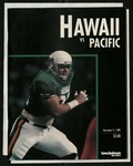 November 11, 1989 Football Program, UOP vs. University of Hawaii