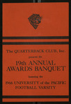 1966 Program for the 19th Annual Football Awards Banquet