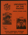 May 3, 1986 Football Program, UOP Varsity vs. Alumni