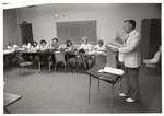 Dewey Chambers lecturing at the School of Education by University of the Pacific