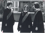 First Graduating Raymond College Class of 1965. Norma Stoltz [two unidentified women] by Unknown