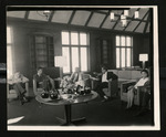 Paul Ramsey, David Burke, and unidentified faculty, Raymond College by Unknown