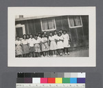 Girls' class with teacher #4: (5th from right) Dorthy Hamamura Suzuki by Richard Shizuo Yoshikawa