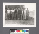 Groups of men #7 [two rows standing] by Richard Shizuo Yoshikawa