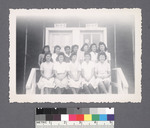 Groups of women #2 [2 rows on porch; 35-0-E, 35-0-F]
