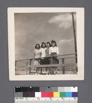 Groups of women #25 [4 women on bridge] by Richard Shizuo Yoshikawa
