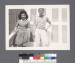 Man & woman on porch #1 by Richard Shizuo Yoshikawa