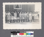Two rows of high school girls by Richard Shizuo Yoshikawa