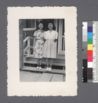 Two women #11 [on porch] by Richard Shizuo Yoshikawa