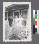 Two women #9 [on porch; 40-12-D]: Yuki Roi (L) by Richard Shizuo Yoshikawa